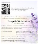 Necrologio Margrith Wirth-Steiner