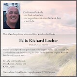 Necrologio Felix Richard Locher