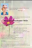 Avis de décès Maria Klara Nussbaumer-Müller